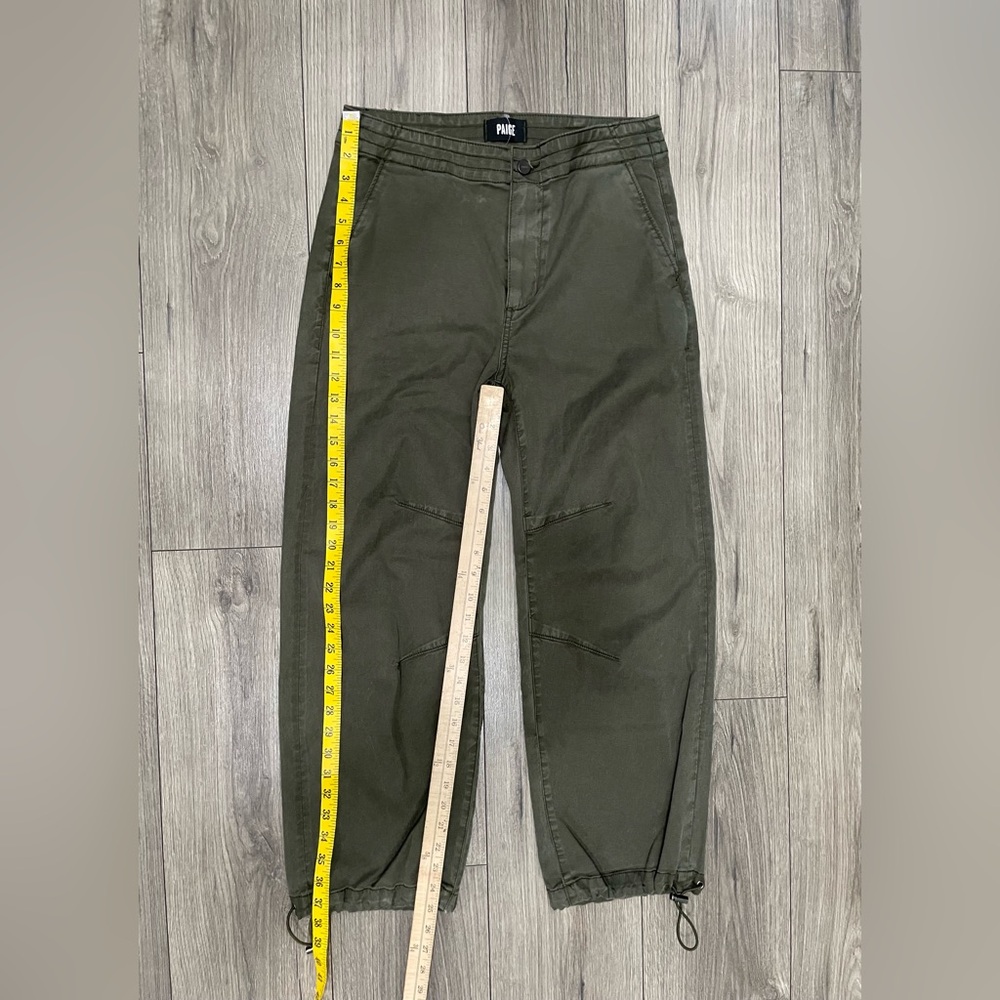New PAIGE Reid Jogger Pants Vintage Forester Green Casual‎ NWT Women’s Size 28 - Picture 8 of 13
